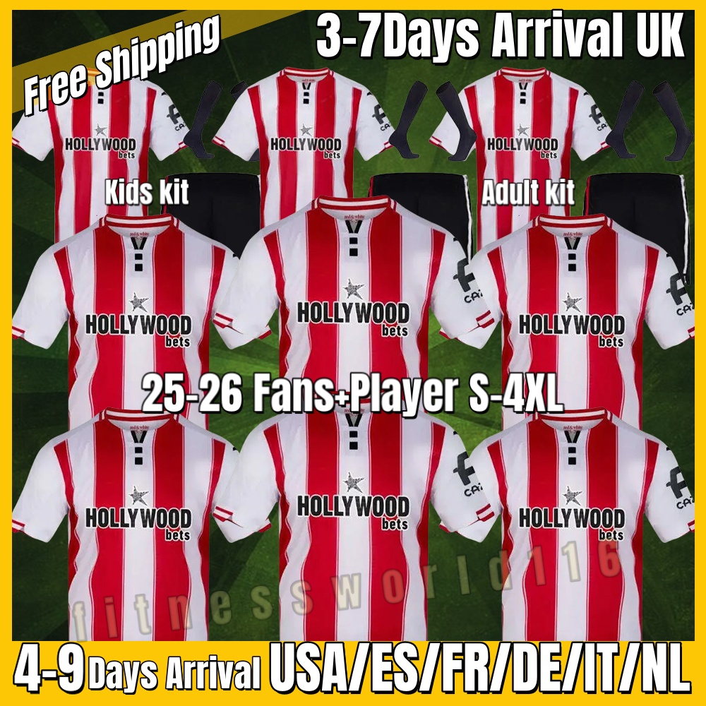 xxxl 4xl 2025 2026 COLLINS Brentfordes fc home away soccer jerseys 2025 2026 adult WISSA toney MBEUMO AJER henry SCHADE NORGAARD football shirts men kids kit S-4XL