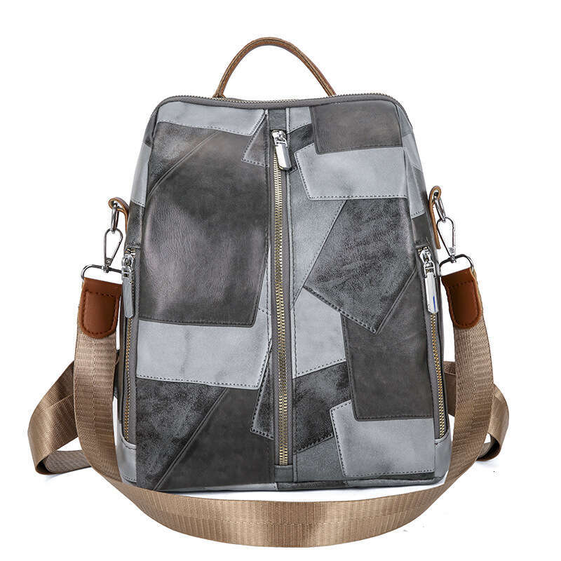 Women's New Backpack Fashion Soft Leather Design Sense Niche Lightweight Travel Commuting Large Capacity School Bag