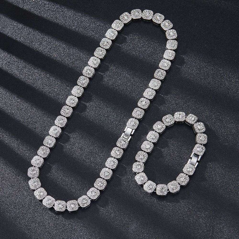 Reverse Love Chi Cheng Same Style Square Dia Cube Fashion Creative Personality Trendy 10mm Alloy Rock Sugar Bracelet