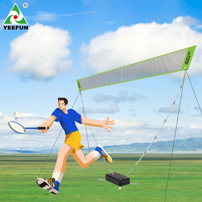 Portable Folding Badminton Court with Easy-to-Pack Design