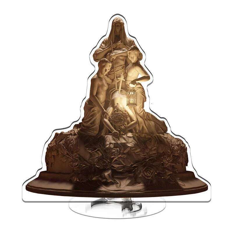 RE4 Resident Evil 4 Castle Reset Leon Scott Kennedy Keychain Acrylic Stand Model Plate Gift Wholesale Game Related Products