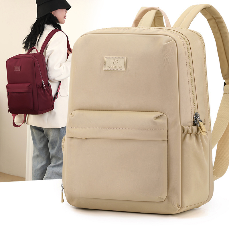 Colorful Fox Women's Large Capacity Casual Multi-layer Travel School Bag Business Commuting Laptop Backpack ddmymoon