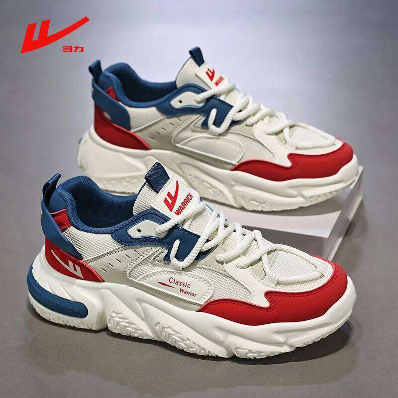 Men's Fashion New Net Year Bright Red Casual Sports Personali Students Wear Comfortable Breathable Sneakers