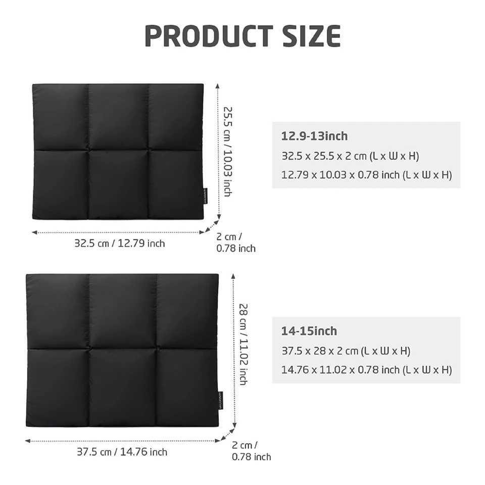 13 14 15 Inch Puffy Laptop Bag Waterproof Shockproof Lightweight Fluffy Notebook Sleeve Case for Book Air Xiaomi HP y250730