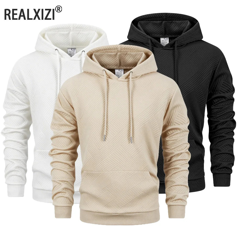 Autumn Mens Casual Hoodie Long Sleeve Sweatshirts Outdoor Sports Jogging Coats Streetwear Pullover Men 250729