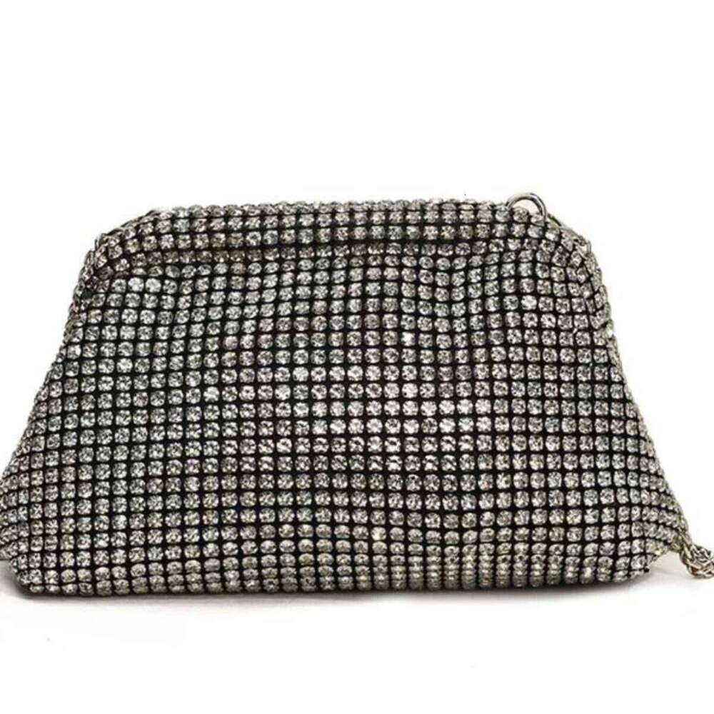 Shining Clip Design Fashin Crossbody Chain Inlaid Full Dia Banquet 2025 New Single Shoulder Underarm Bag