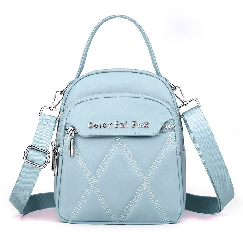 Colorful Fox Korean Version Multi-layer Shoulder for Women Outdoor Casual Embroidered Crossbody Bag Key Coin Handbag ddmymoon