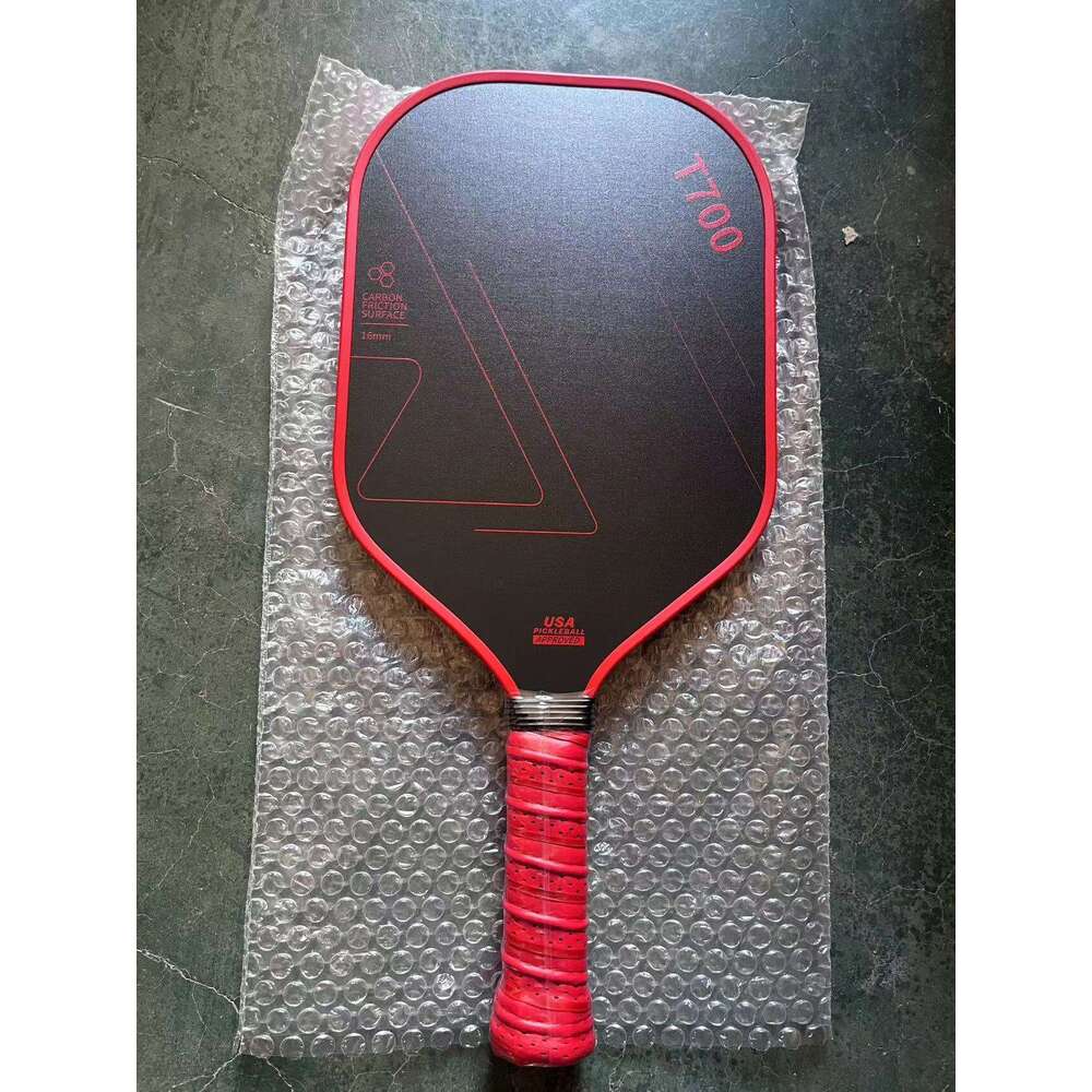 High-End T700 Carbon Fiber Pickleball Textured Matte Professional Competition Racket Same Model Ultra-Thick Graphite Core