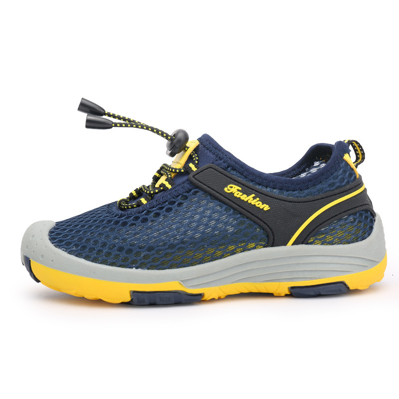 2025 Single Children's Sports Breathable Stream Hiking Hollow Mesh Outdoor Big Kids Shoes