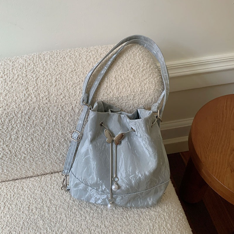 Designer Bag Mint Manbo Green Backpack For Women 2025 New Trend Korean Luxury Bag Bucket Bag Versatile Ins Style Shoulder Underarm Bag Tote Bag