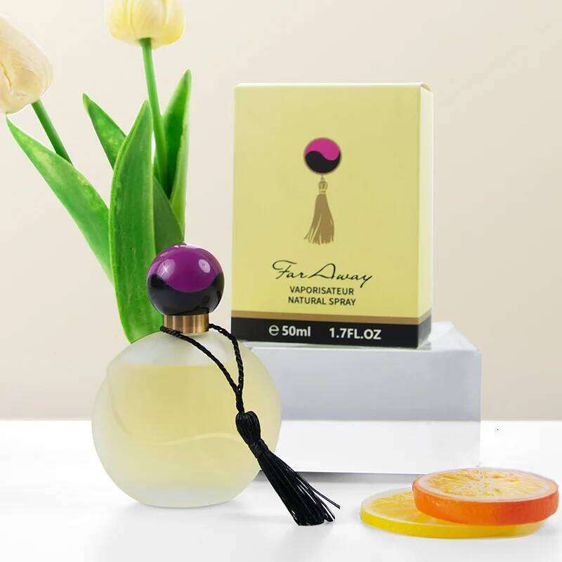 50ml Durable Fresh Citrus Smell Perfume for Ladies Long Lasting Light Orange Flavor Fragrance Pheromone Eau De Parfum