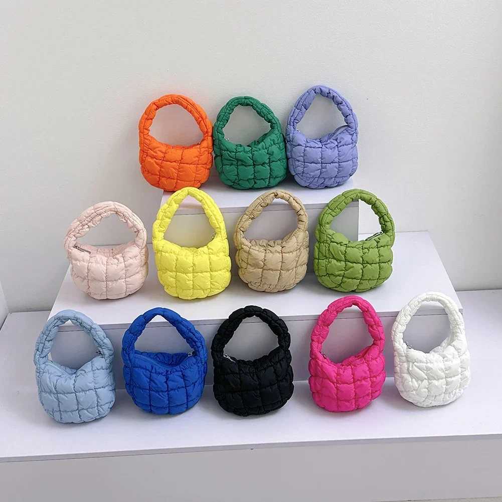 Fashion Quilted Shoulder Bags for Women Handbag Mini Cloud Pleated Bags Puffer Dumpling Bag Tote Y250729
