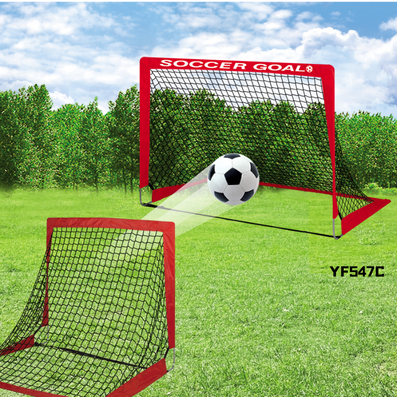 Portable Training Soccer Goal for Kids - Foldable Ball Toy Playset