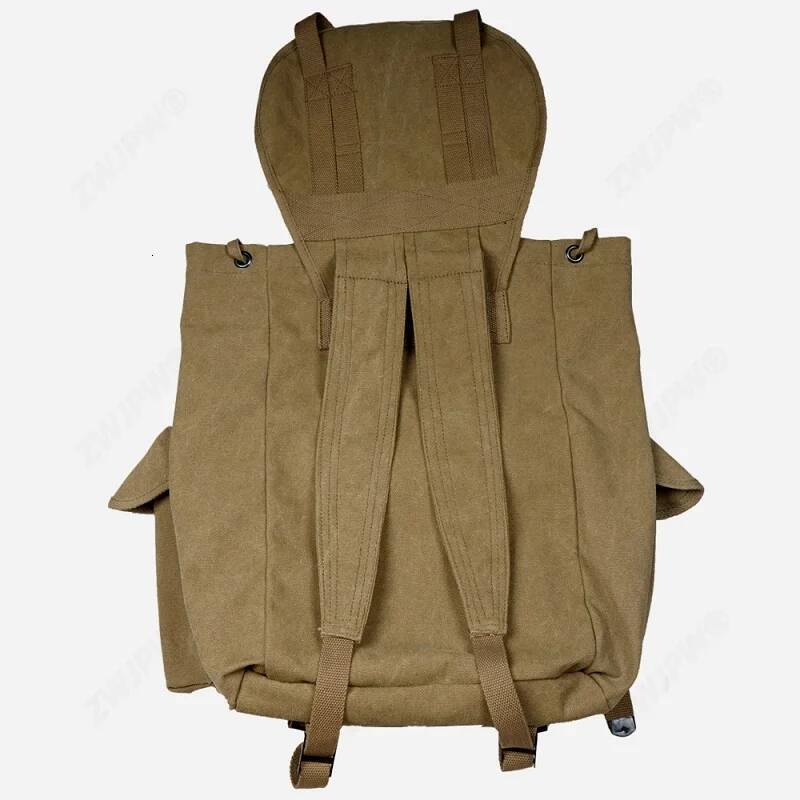 M14 Washed Canvas Backpack, Large Capacity, Men's And Women's Retro Backpack high-quality