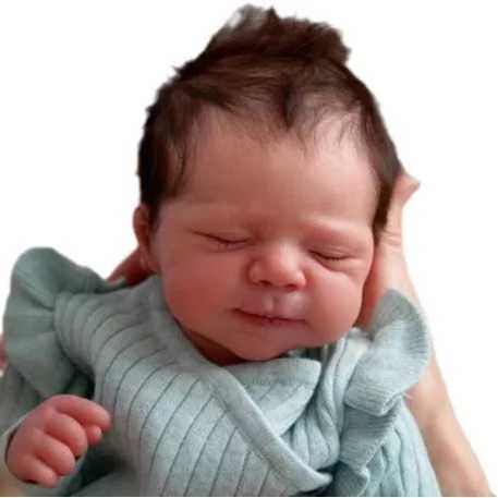 19-inch Newborn Soft Body Baby Pascale Reborn Doll with 3D Skin Multiple Layers Painting with Visible Veins Soft Touch Doll XJ250730