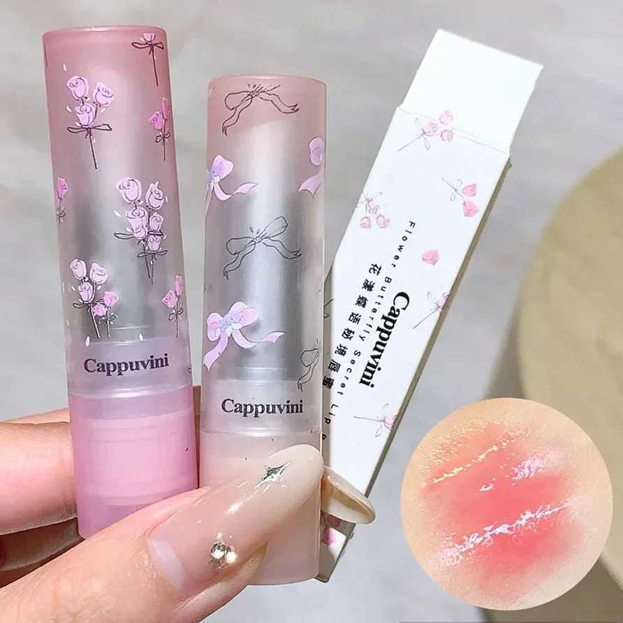 Flower Hydrating Solid Lip Gloss Mirror Shine Lip Honey Moisturizing Glossy Pink Jelly Lip Balm Non Sticky Makeup Lipstick G250729