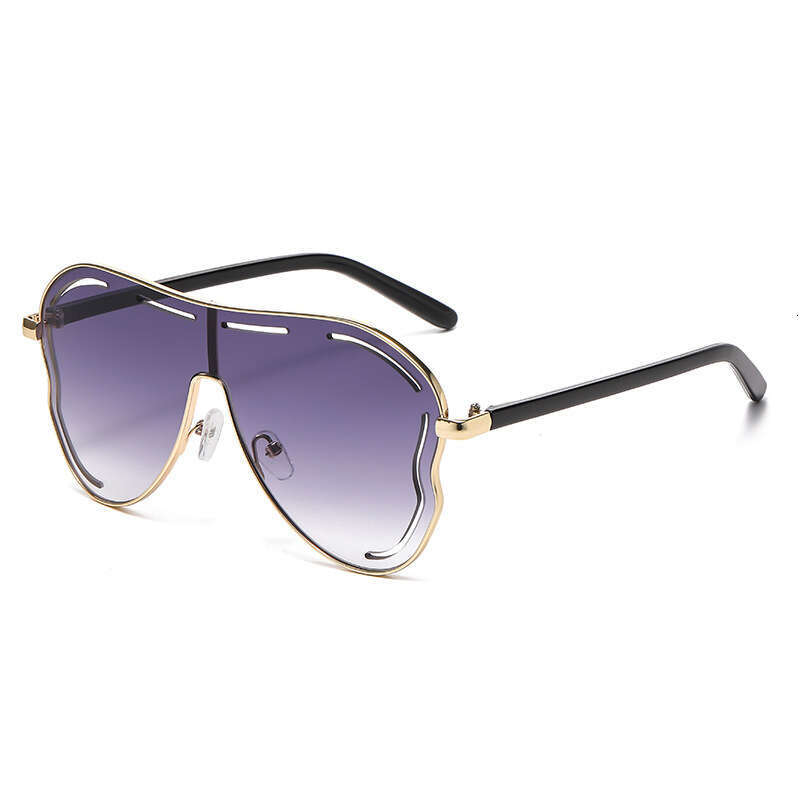 DHcollections Oversized Butterfly Sunglasses - UV400 Protection, Gold Metal Frame, Fashionable for Women (8 Trendy Colors)