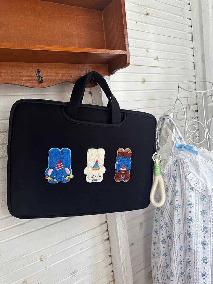 Cute Laptop Bag 13.3 15.4 15.6 Inch For iPad Air6 Pro12.9 11 Book Air13.6 16 Huawei Dell Lenovo Xiaomi Samsung Computer Bag y250730