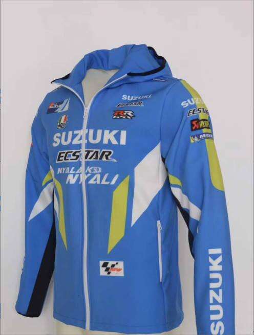 Apparel For SUZUKI ECSTAR GSX RR Sweatshirt Mens Jacket Motorcycle Racing Team Zip Fleece Sport Keep Warm Windproof Sweater Hoodie x0803 free shipping
