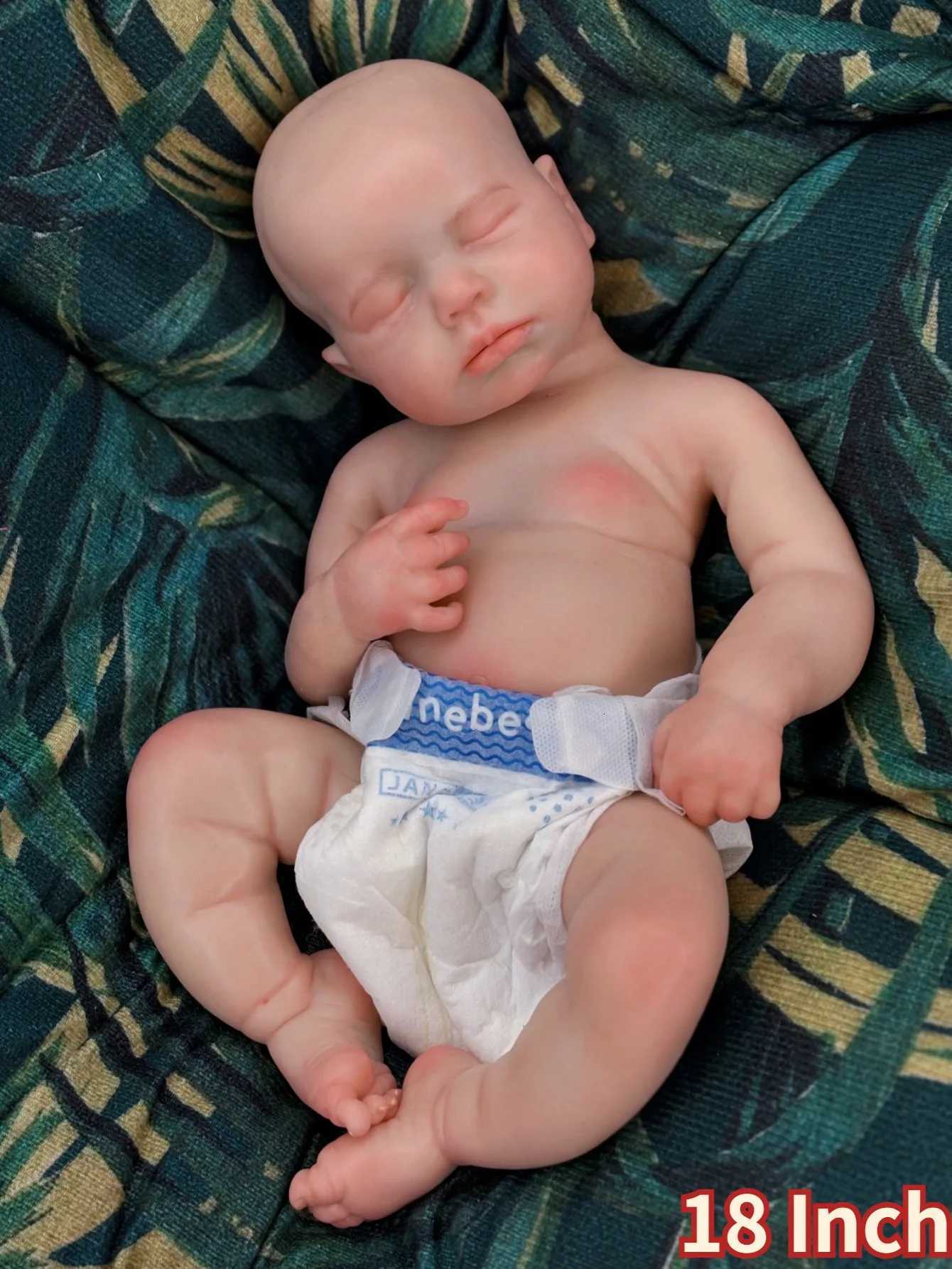 Newborn - like 18 Inch Loulou Silicone BEBE Reborn Doll Soft - Touch Girl with an Openable Mouth! XJ250730