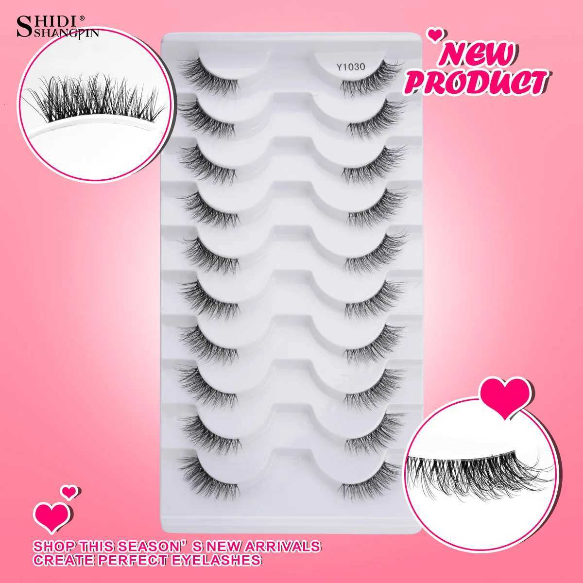 New Half Eyelashes False Lashes 5/10 Pairs 3D Mink Lashes Natural Eyelash Extension Cat Eye Eyelashes Makeup Faux Cils Makeup Z250730