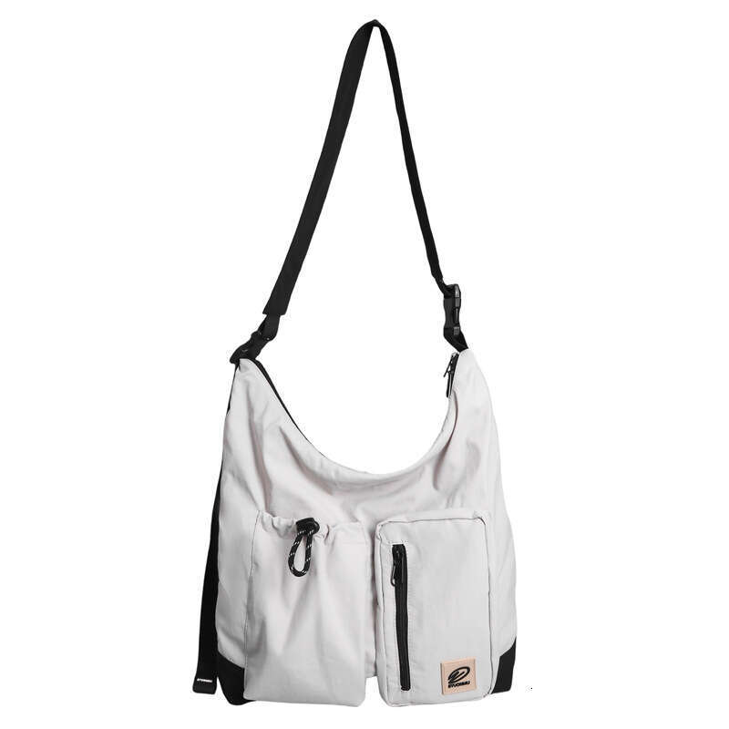 Spliced Nylon Large Capacity for Women, High-End Design Sense, Niche Single Shoulder Bag, Couple's Commuting Crossbody Bag