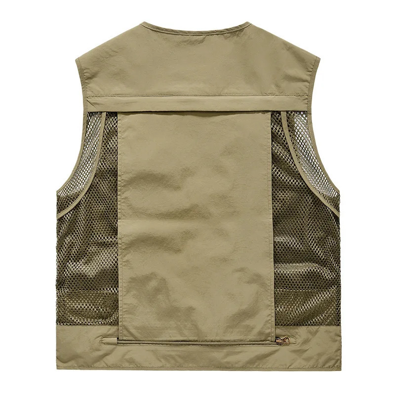 FGKKS Outdoor Leisure Vest Mens MultiPocket Breathable Sports Coat HighQuality n Men 250730
