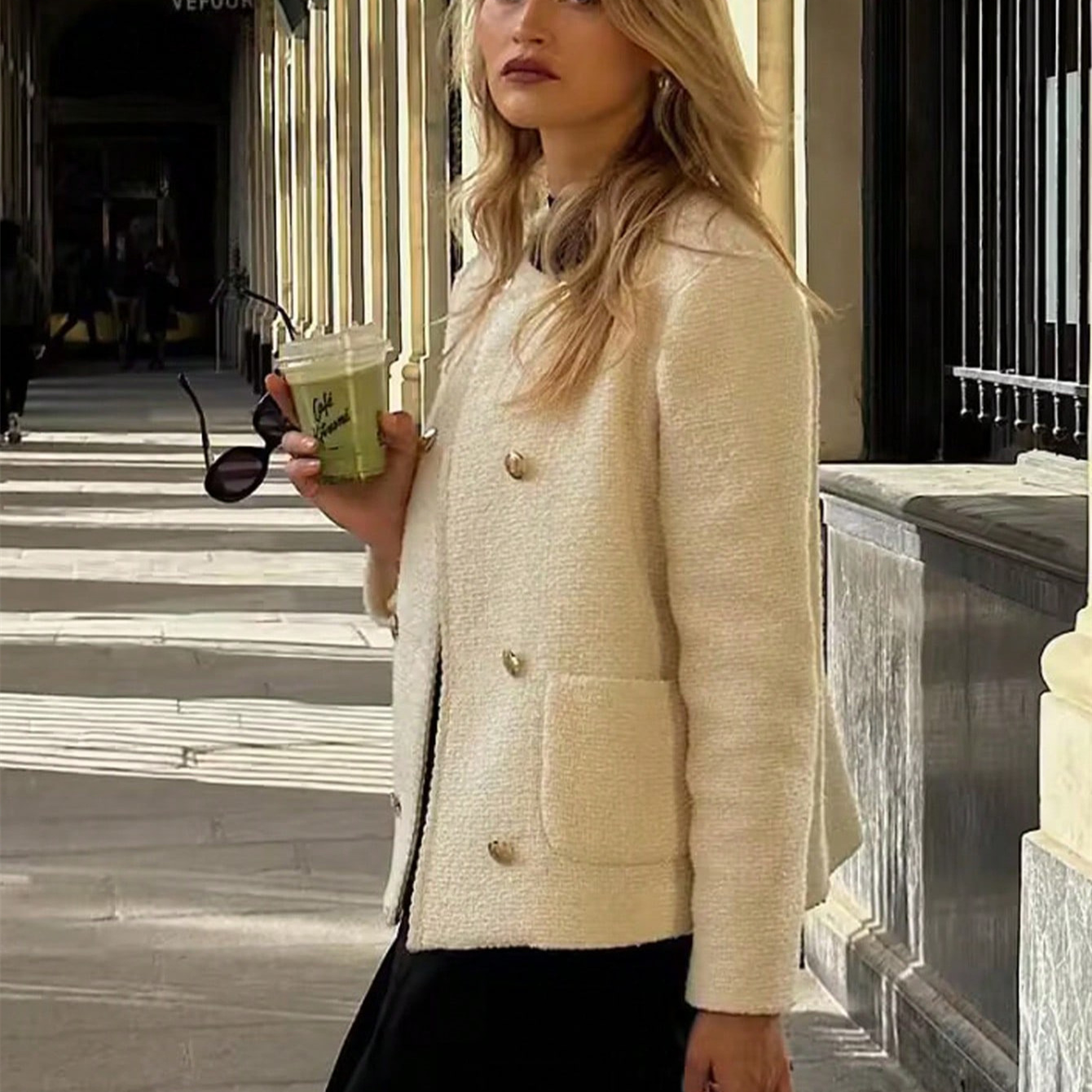 Free shipping designer coat for women Casual jacket fashionable personality simple and comfortable commuting suit