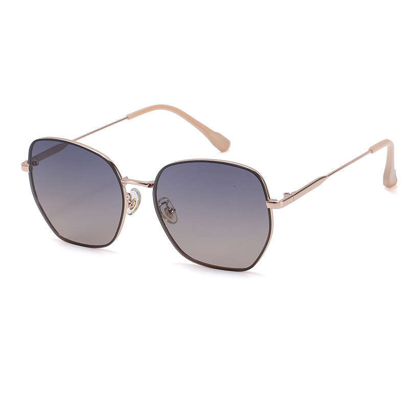 DHcollections 2025 Metal Frame Sunglasses - UV380 Polarized, Retro Square Design, Fashionable for Men & Women (4 Luxe Colors)