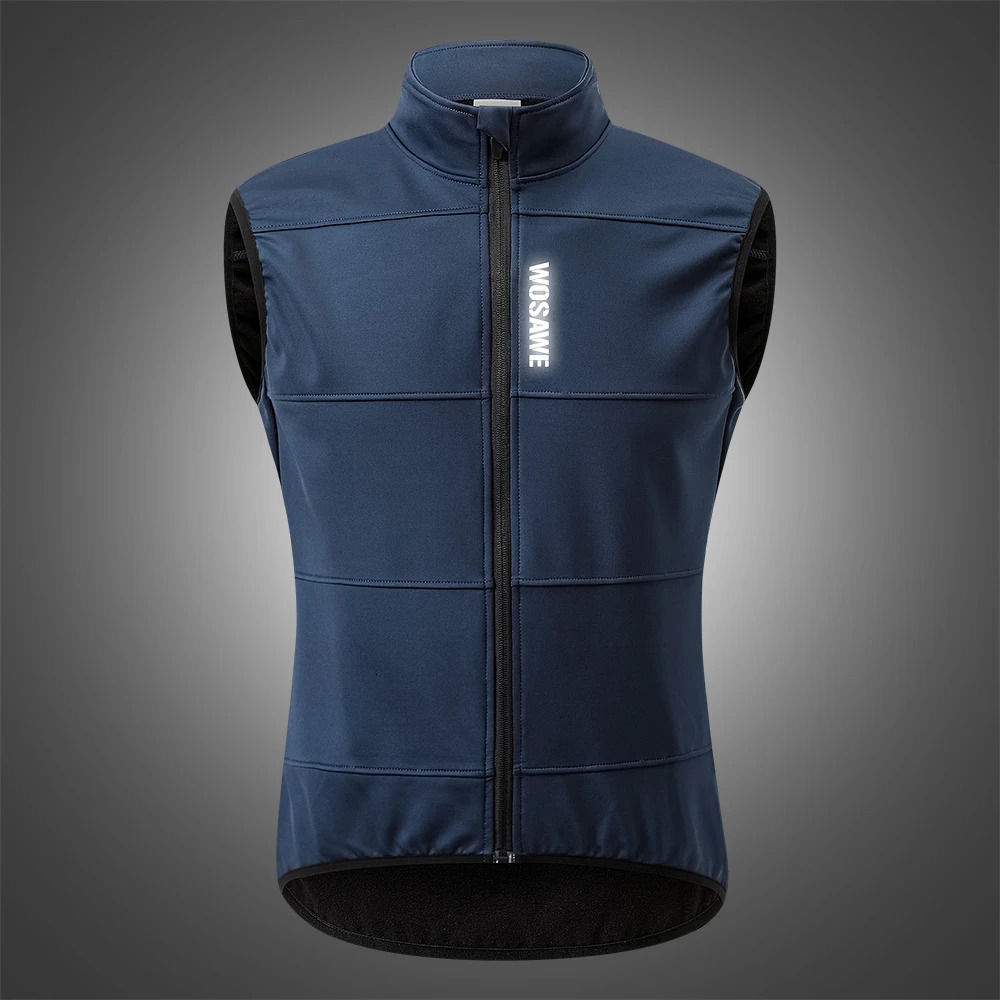 WOSAWE Cycling Vest Thermal Winter Bike Gilet Windproof Keep Warm Cycling Jacket Sleeveless No Pockets for Men and Women 250730