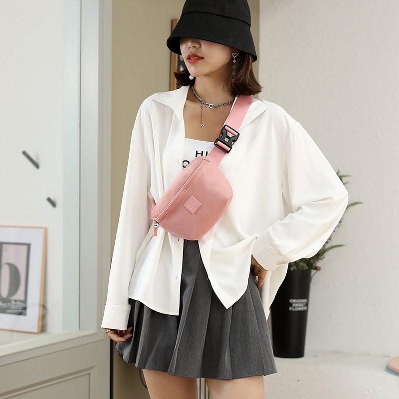 Chest for Women Summer Fashion Versatile Backpack Water-Resistant Nylon Simple Women's Street Trend Makeup Waist Bag ddmymoon