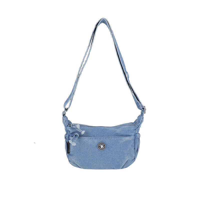 Summer New Single Shoulder for Women, Light Luxury Design, Casual Denim Bag, Japanese Style Trendy Crossbody Bag