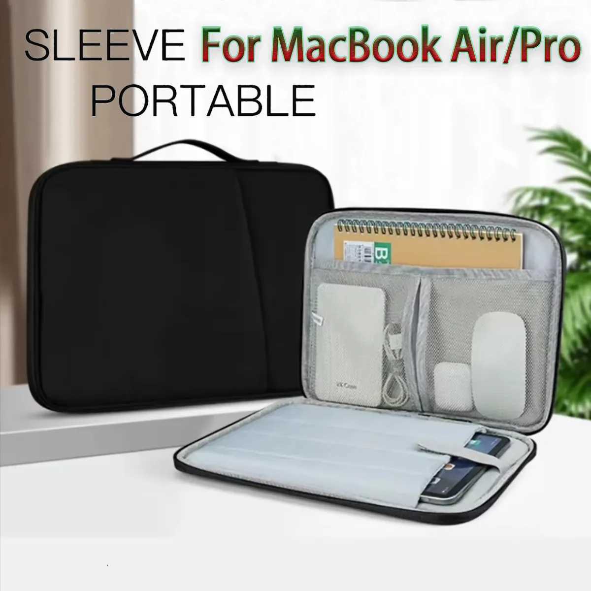 15-inch Laptop Sleeve Bag for MacBook Air 13 Notebook Book Pro 13 14 16-inch M1 M2 M3 M4 Waterproof Zipper Portable Bag y250730