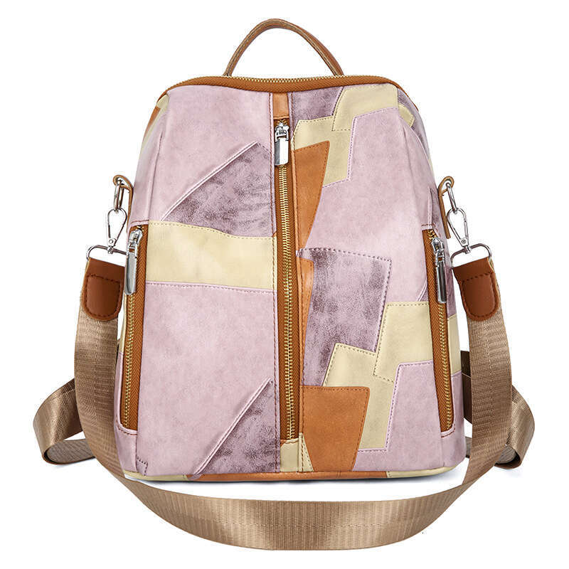 Women's New Backpack Fashion Soft Leather Design Sense Niche Lightweight Travel Commuting Large Capacity School Bag