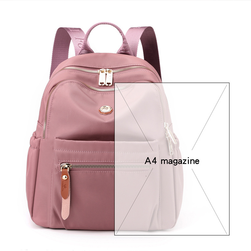 Colorful Fox New Women's Large Capacity Korean Fashion Casual Backpack Water-Resistant Nylon Bag ddmymoon
