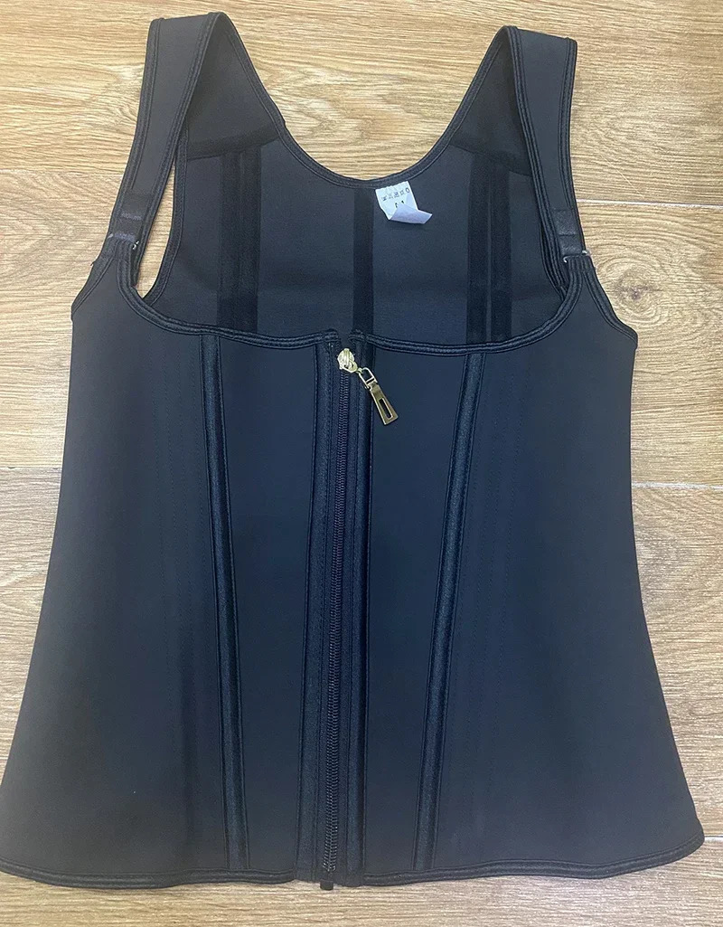 AfruliA Fajas Colombianas Girdles Double Compression Vest Waist Trainer Corset with Zipper Hook Flat Belly Slimming Body Shapers 250726