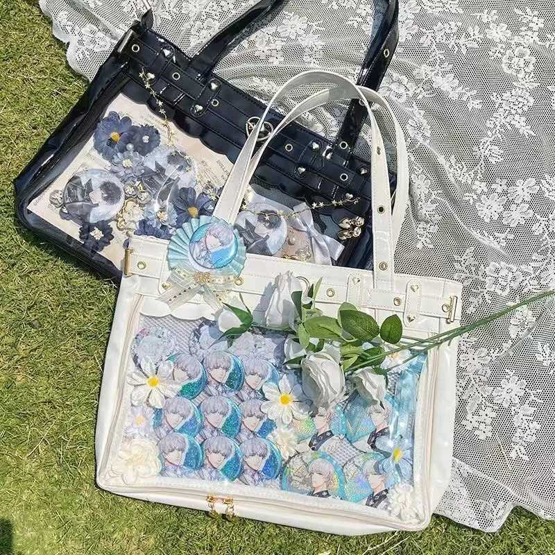 New Original Niche Design Girl Cute Cool Ita Bag JK Uniform Shoulder Bag Y2K Large Capacity Portable Ulzzang Tote Bag G250729