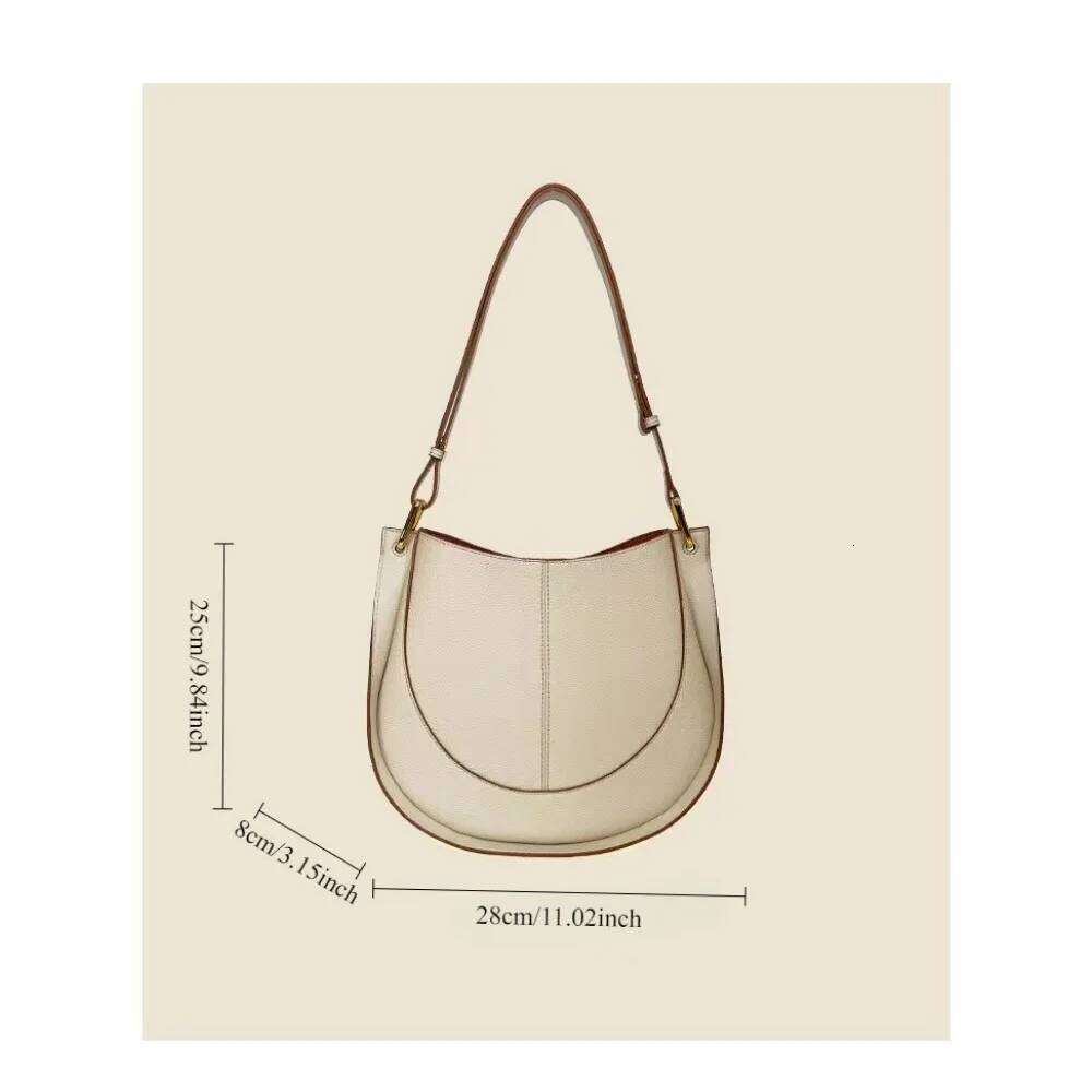 Vintage Soft Leather Design Double Layer Large Capacity Women s Single Shoulder Crossbody Saddle Bag bag