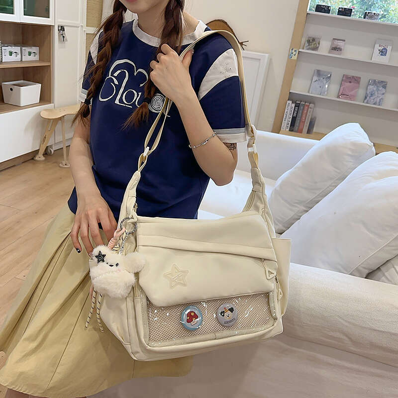 Versatile High-Value Single Shoulder Crossbody Ins College Style Soft Girl Bag Backpack