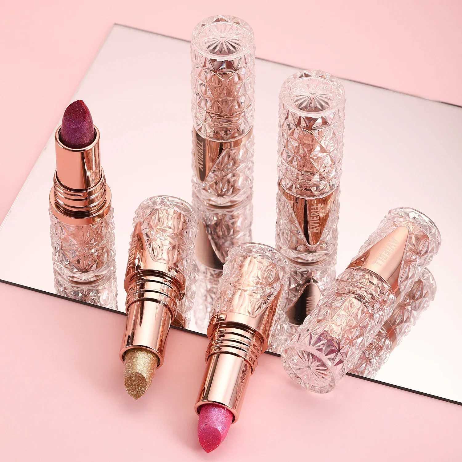 Quicksand Gold Lipstick Fine Glitter Lipstick Moisturizing Silky Mermaid Girl Pink Long-Lasting Waterproof Grapefruit Orange G250729