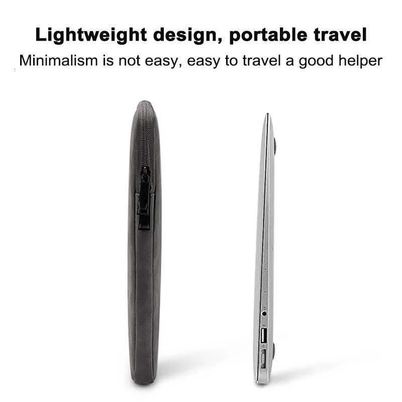 Waterproof Leather Laptop Bag Sle 13 14 15 Inch Case For Book Air Pro 13.3 15.4 Xiai HP Dell Acer Notebook Computer Case y250730