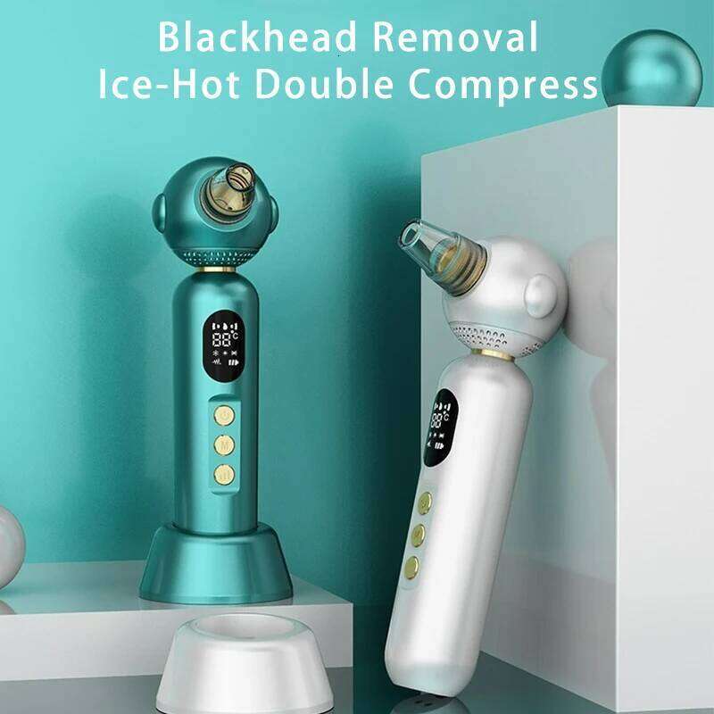 Portable Blackhead Remover Vacuum Pore Acne Cleaner Nose Hot and Cold Compress Face Skin Care Device Home Beauty Instrument