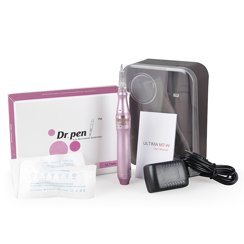 DrPen M7 Original Rechargeable Derma Pen for Skin Micro Needling Treatment - Includes Two 12Pins Replacement Cartridges Needles