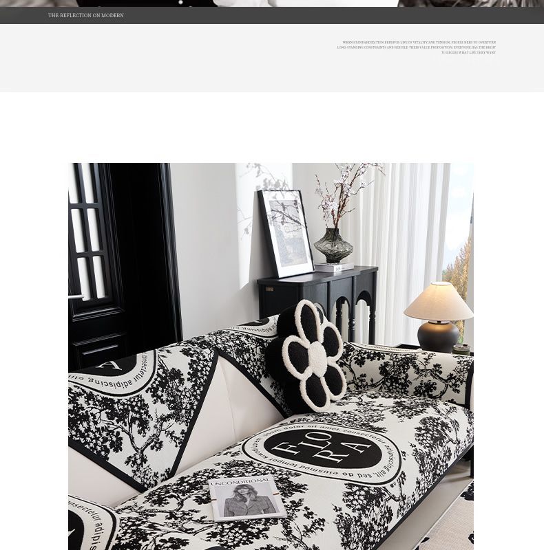 Lanjia Designer Blanket Non Slip Sectional Covers L Shape Resistant Slipcover For Furniture Bed Couch Sofa Warm Flower Bc F