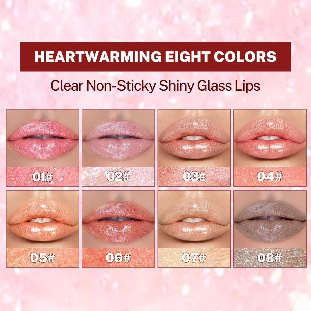 100% Sparkling Diamond Lip Gloss Mirror Moisturizing Non-Sticky Cup Long Lasting Shimmer Lip Glaze Glitter Liquid Lipstick G250728
