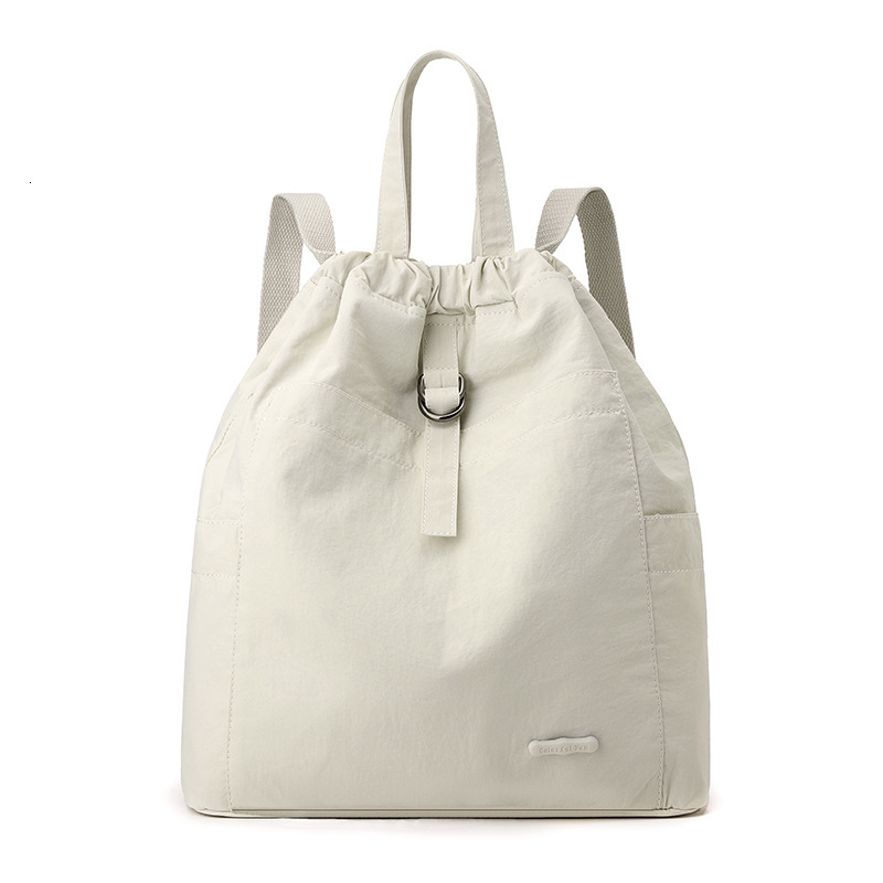 Colorful Fox New Women's Casual Large Capacity Lightweight Solid Color Commuting Fitness Outdoor Backpack ddmymoon