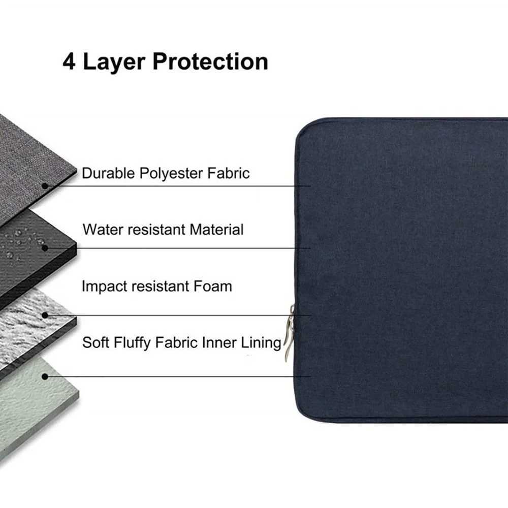 Portable Laptop Sle Bag Soft Cover 11 12 13 14 15 15.6 16 Inch for book Huei Xiai HP Dell Len Laptop Sle Handbag y250730