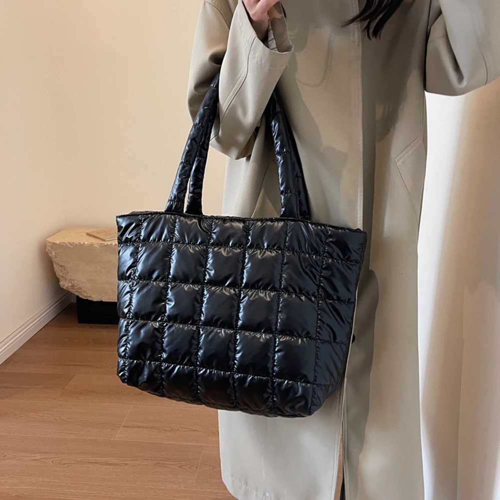 100% Cotton Linen Cotton Linen Bag Large Capacity Cloud Bubble Bag Zipper Closure Solid Color Bag Gloss Surface for Shopping Traveling Y250730