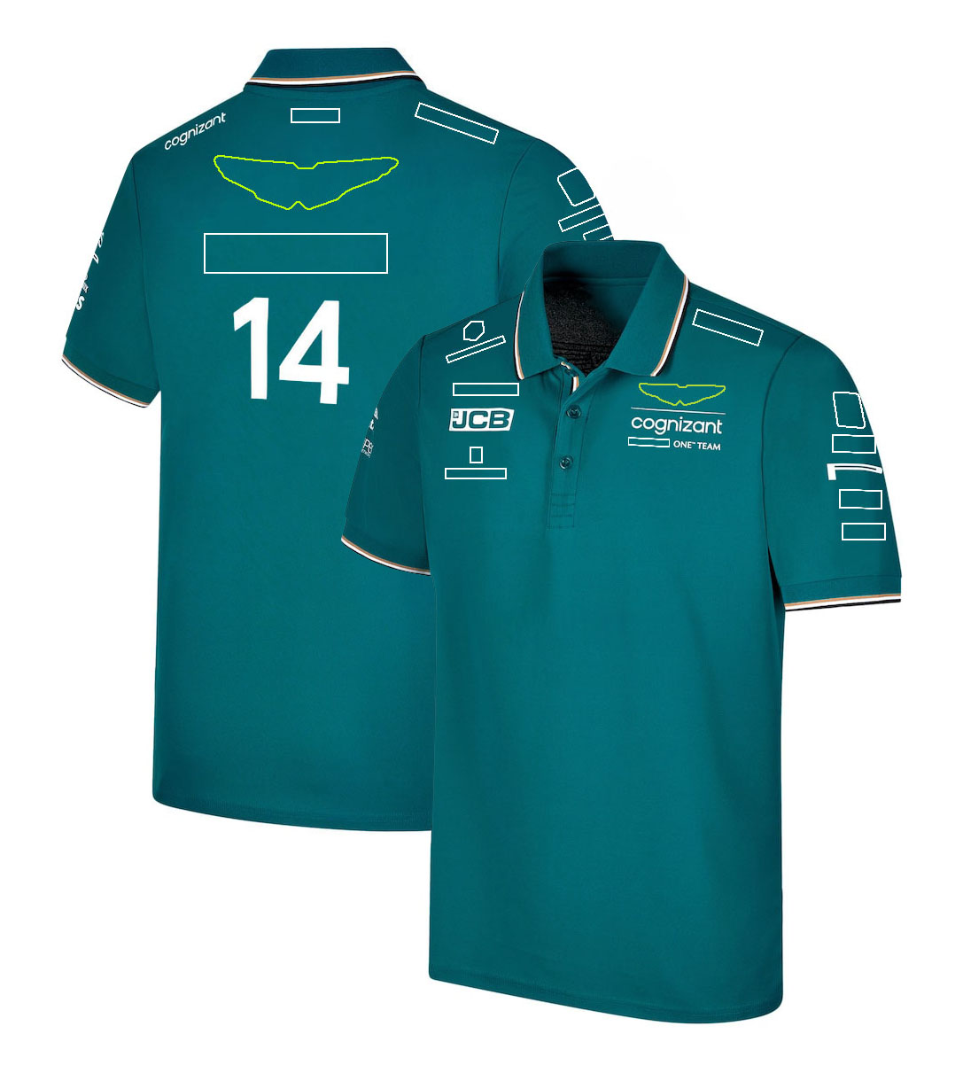2023 Official Mens Driver T-Shirt Formula 1 Team Racing Suit T-Shirts F1 Polo Shirt Drivers 14 and 18 Oversized T-shirts Jersey Custom free shipping