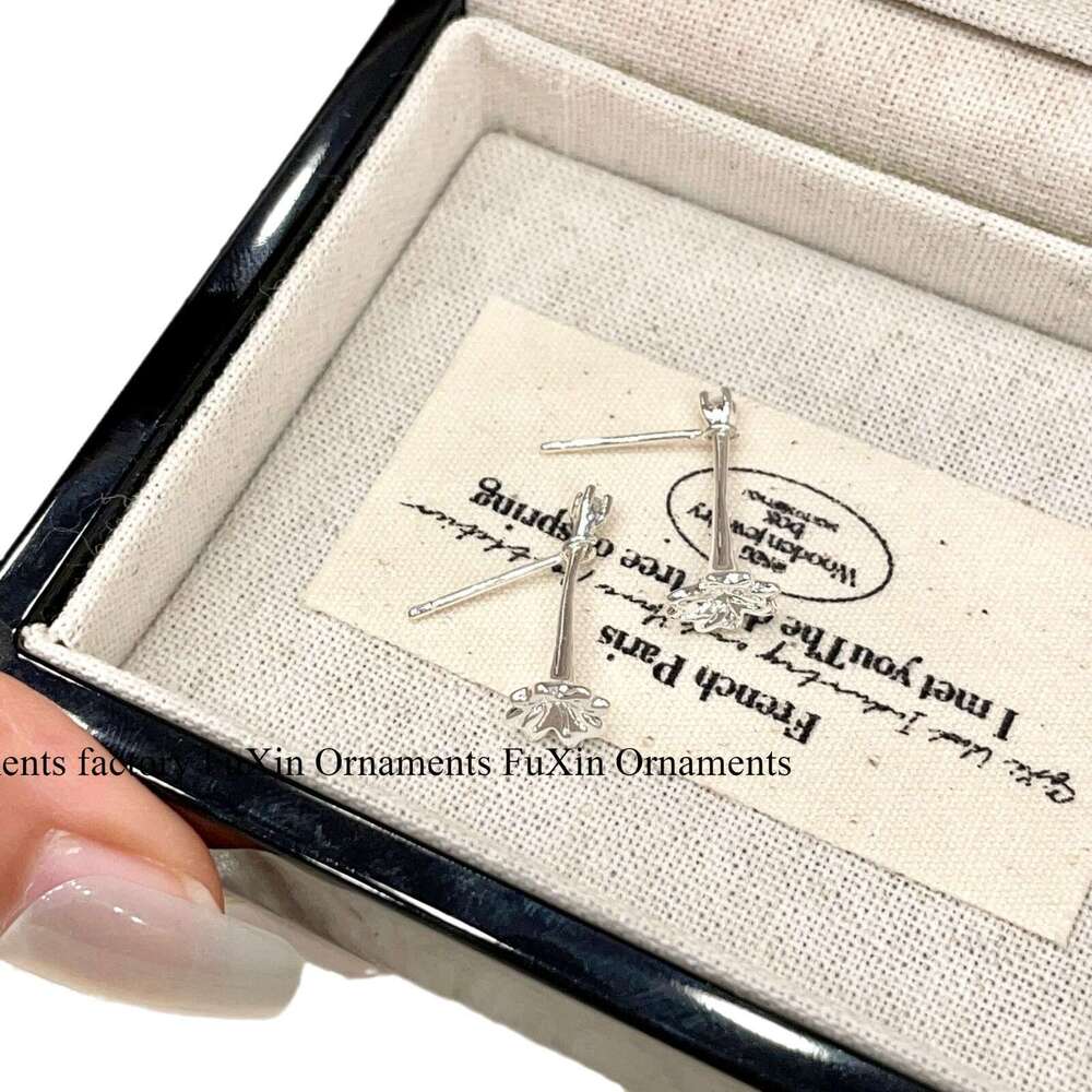 New Niche Design Fresh Flower High-end Simple Versatile Elegant Lively Romantic Long Earrings ac5